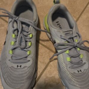 Under Armour Gray and Green Sneakers